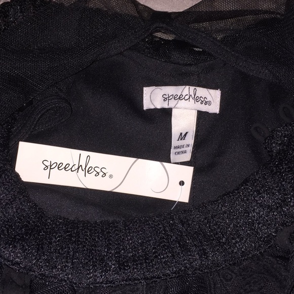 NWT Speechless lace mesh strapless dress - Picture 6 of 7